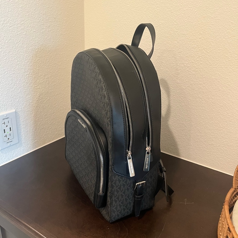 Michael Kors Charcoal Patterned Backpack - Picture 3 of 3